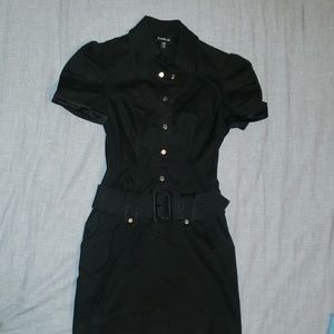 Bebe blk snap front safari mini w/pockets
